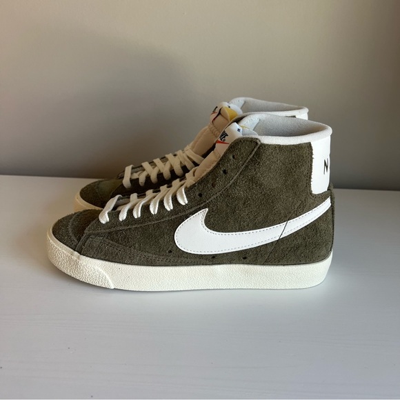 Nike Shoes - NIB Nike Blazer Mid 77 olive green suede size 7